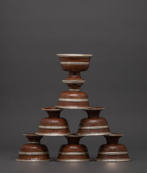 Handcrafted Sacred Tibetan Offering Bowl Set