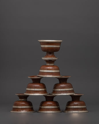 Handcrafted Sacred Tibetan Offering Bowl Set