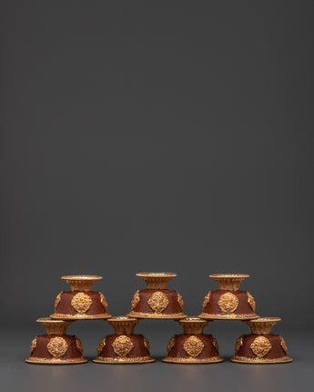 Handcrafted Buddhist Offering Bowl Set