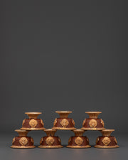 Handcrafted Buddhist Offering Bowl Set