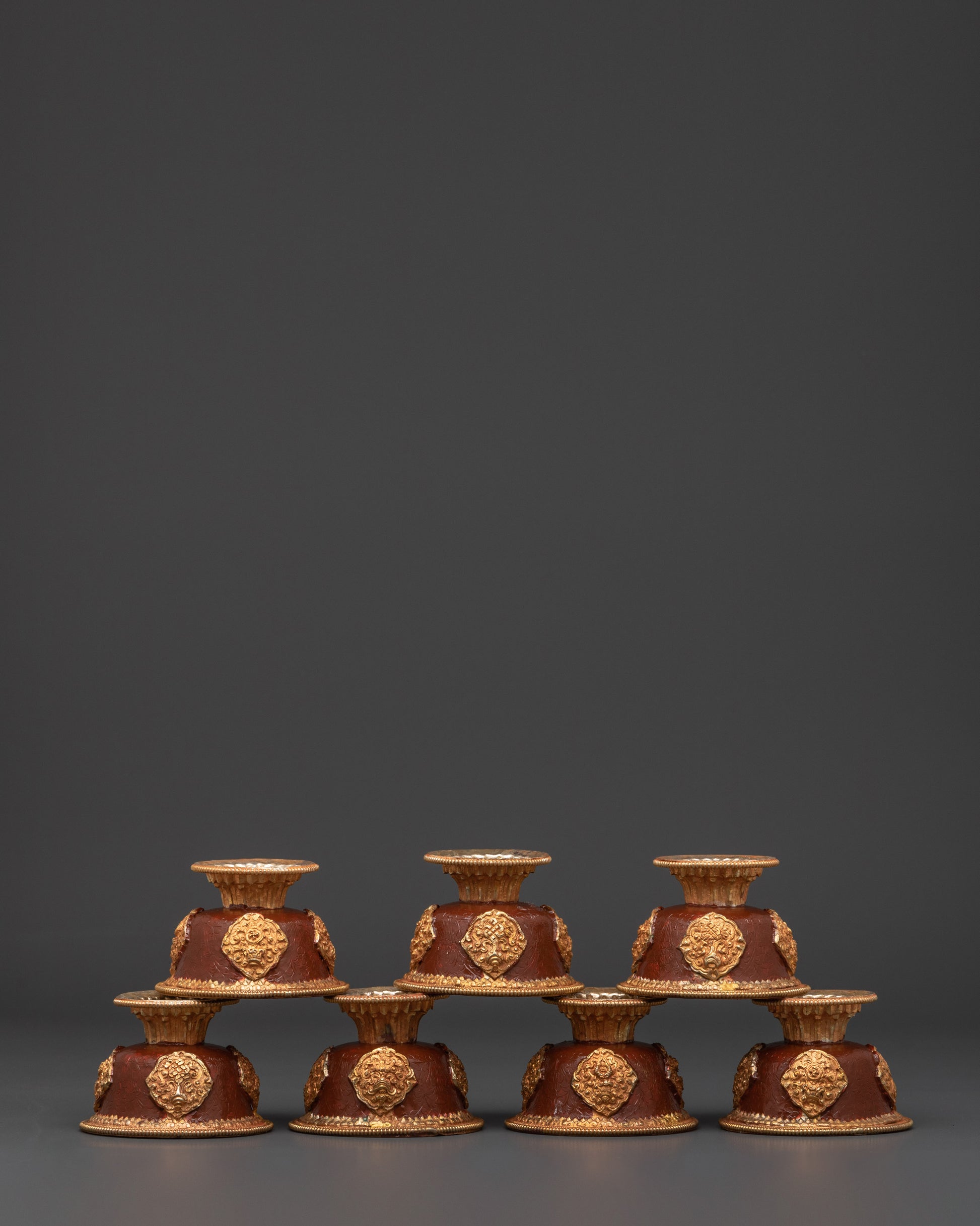 Handcrafted Buddhist Offering Bowl Set