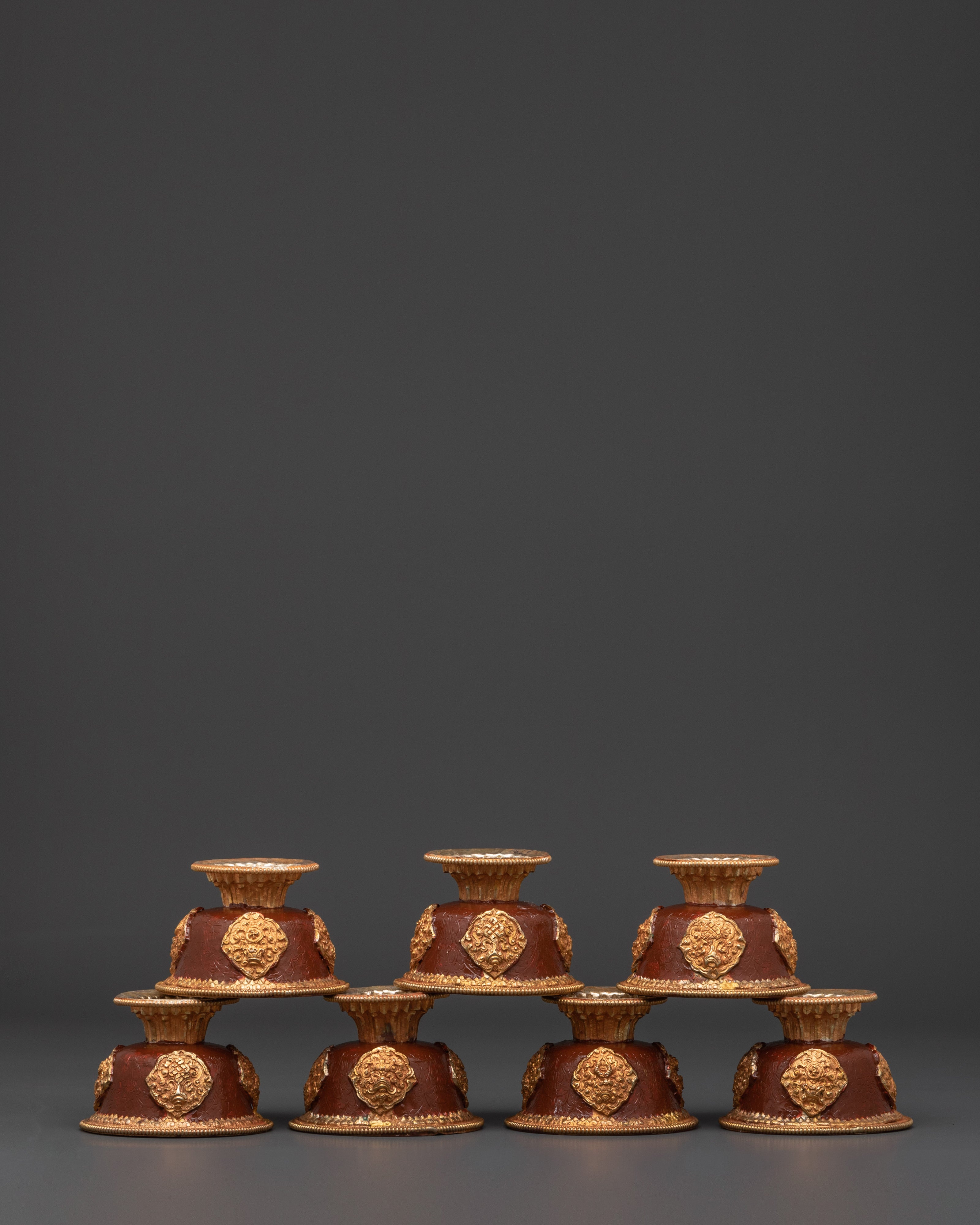 Handcrafted Buddhist Offering Bowl Set