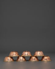 Copper Offering Water Bowls for Buddhist Rituals