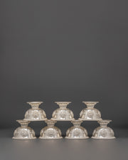 Pure Silver Offering Bowl Set  