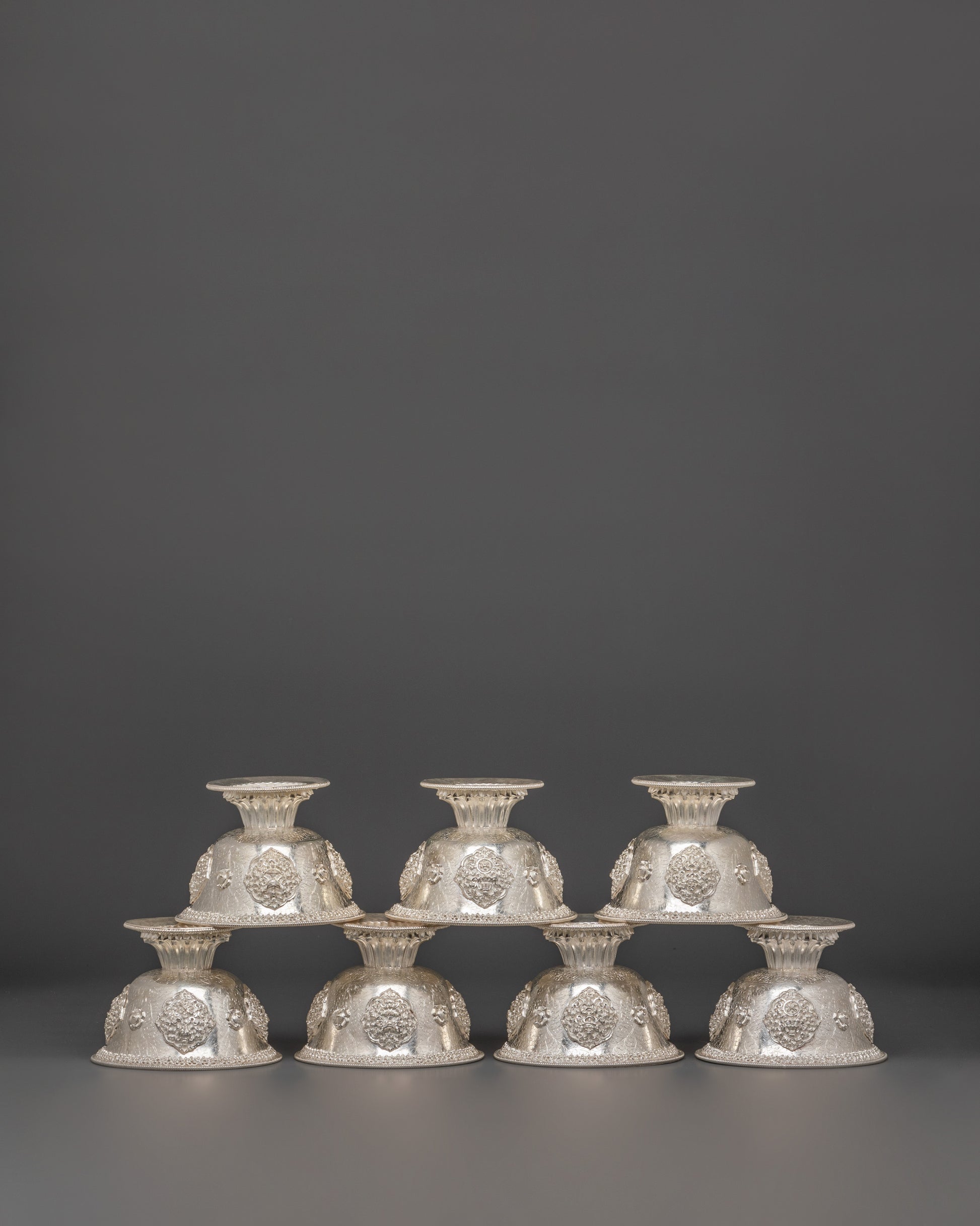 Pure Silver Offering Bowl Set  