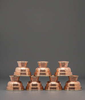 Copper Prayer Offering Bowl Set 