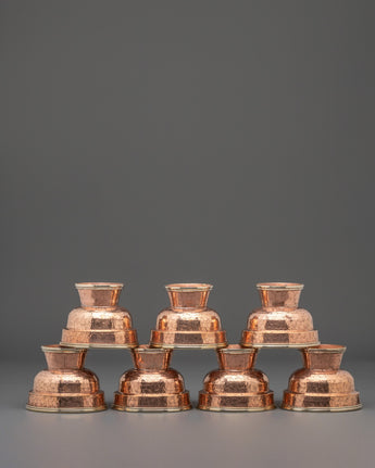 Copper Prayer Offering Bowl Set 