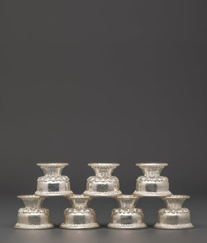 Handcrafted Silver Plated Offering Bowl Set