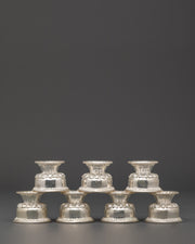 Handcrafted Silver Plated Offering Bowl Set