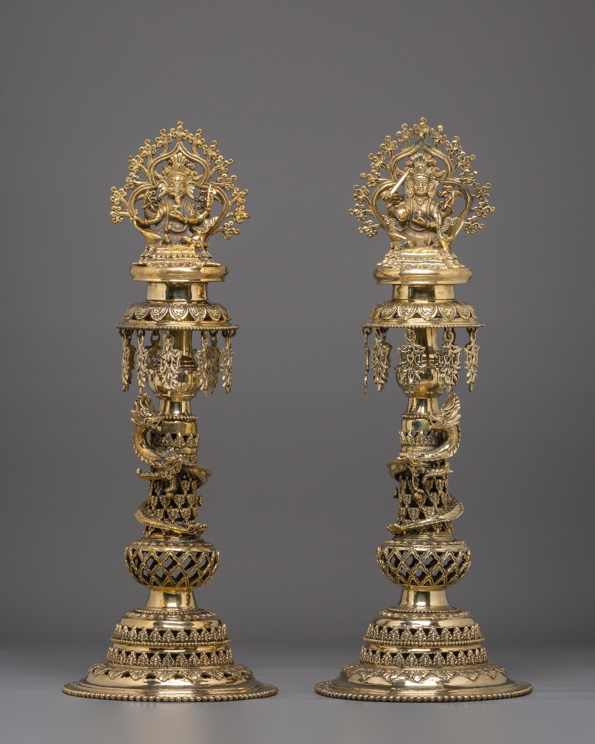 Handcrafted Panas of Ganesha and Kartikeya