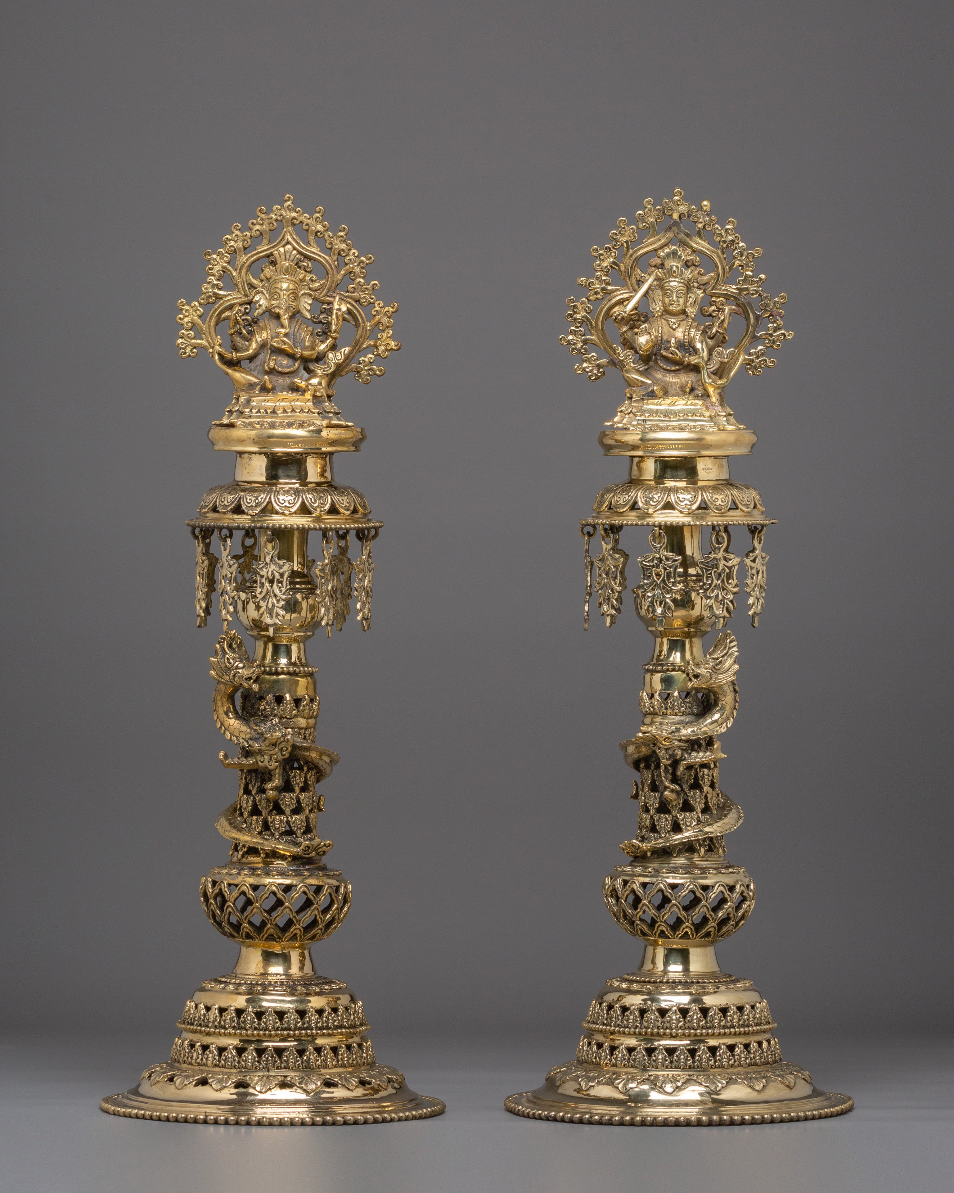 Handcrafted Panas of Ganesha and Kartikeya