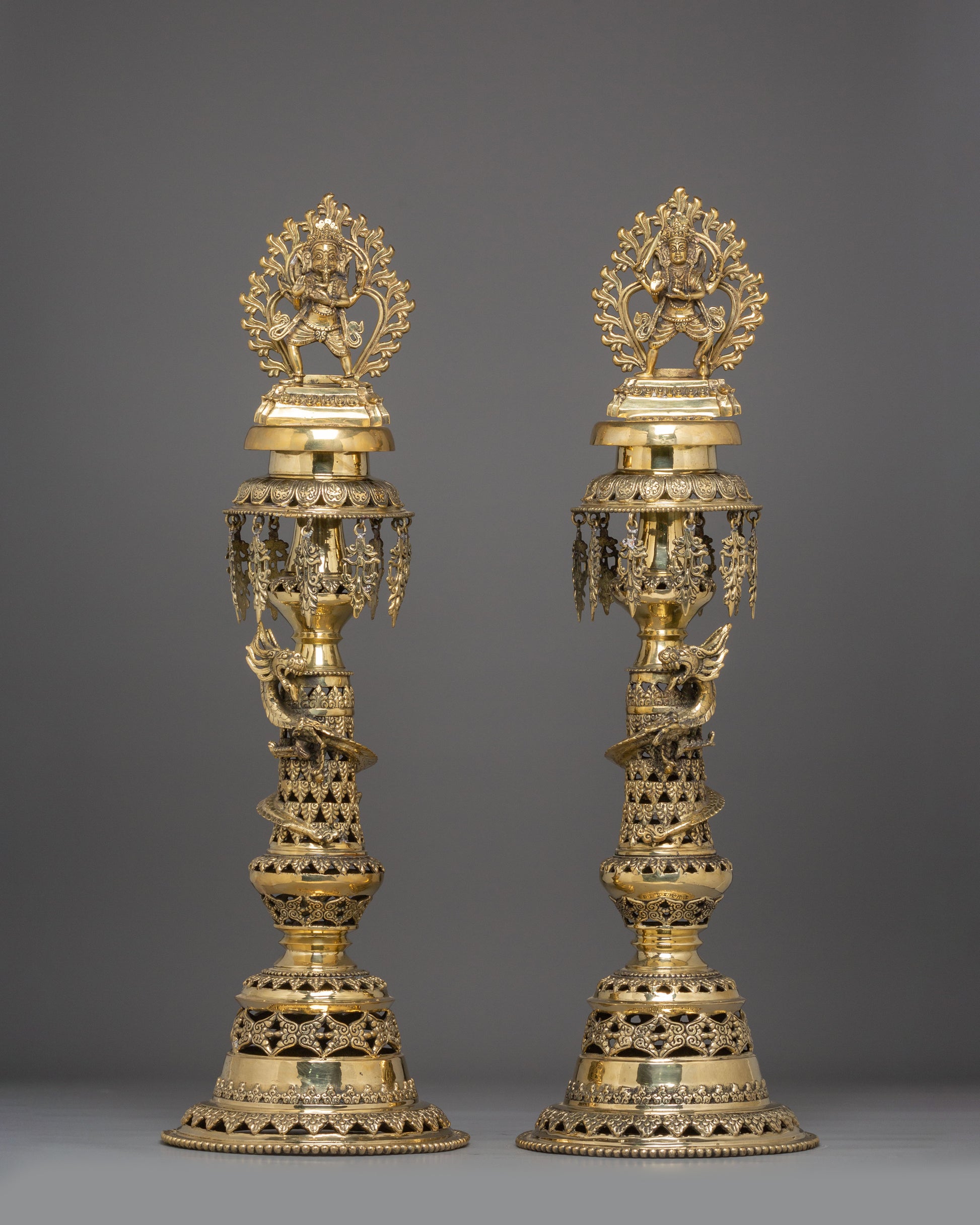 Brass Panas Lamp Set
