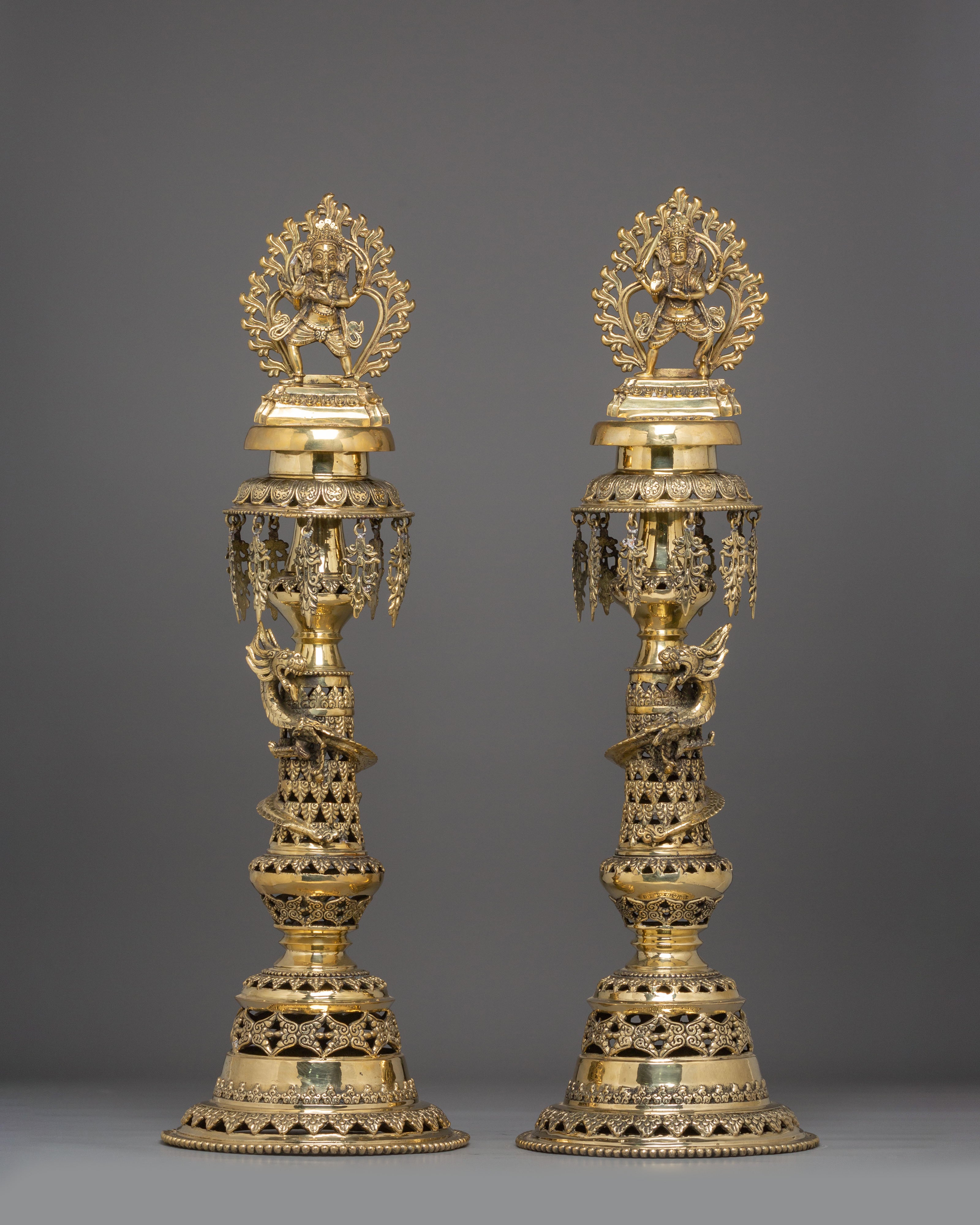 Brass Panas Lamp Set