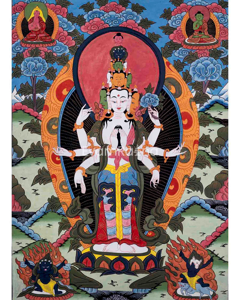 Old Avalokiteshvara Thangka