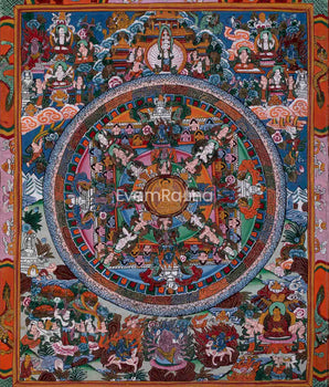 Hand painted Buddha Mandala