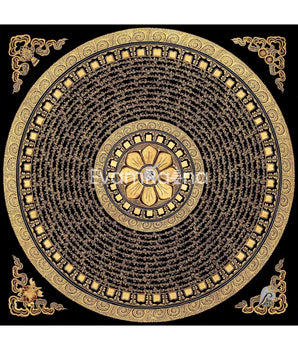 Original Hand Painted Mantra Mandala Thangka