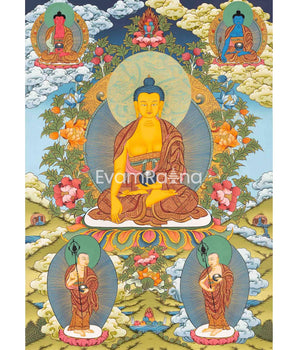 Original Shakyamuni Buddha Thangka