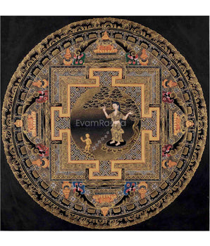 Original Hand-Painted Maya Devi Mandala