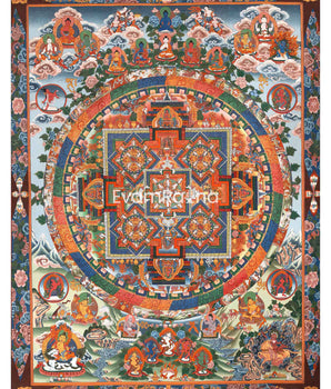 Hand-Painted Mandala Thangka
