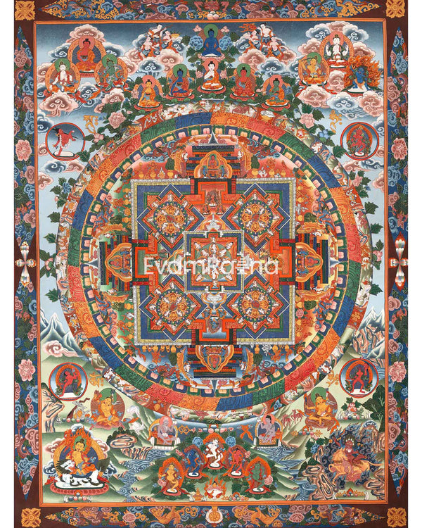 Hand-Painted Mandala Thangka