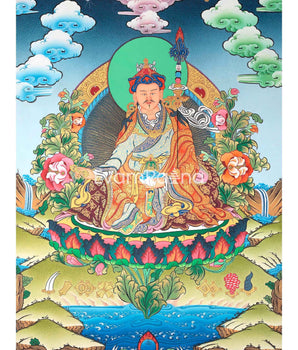 Guru Rinpoche Padmashambhava Tibetan Thangka