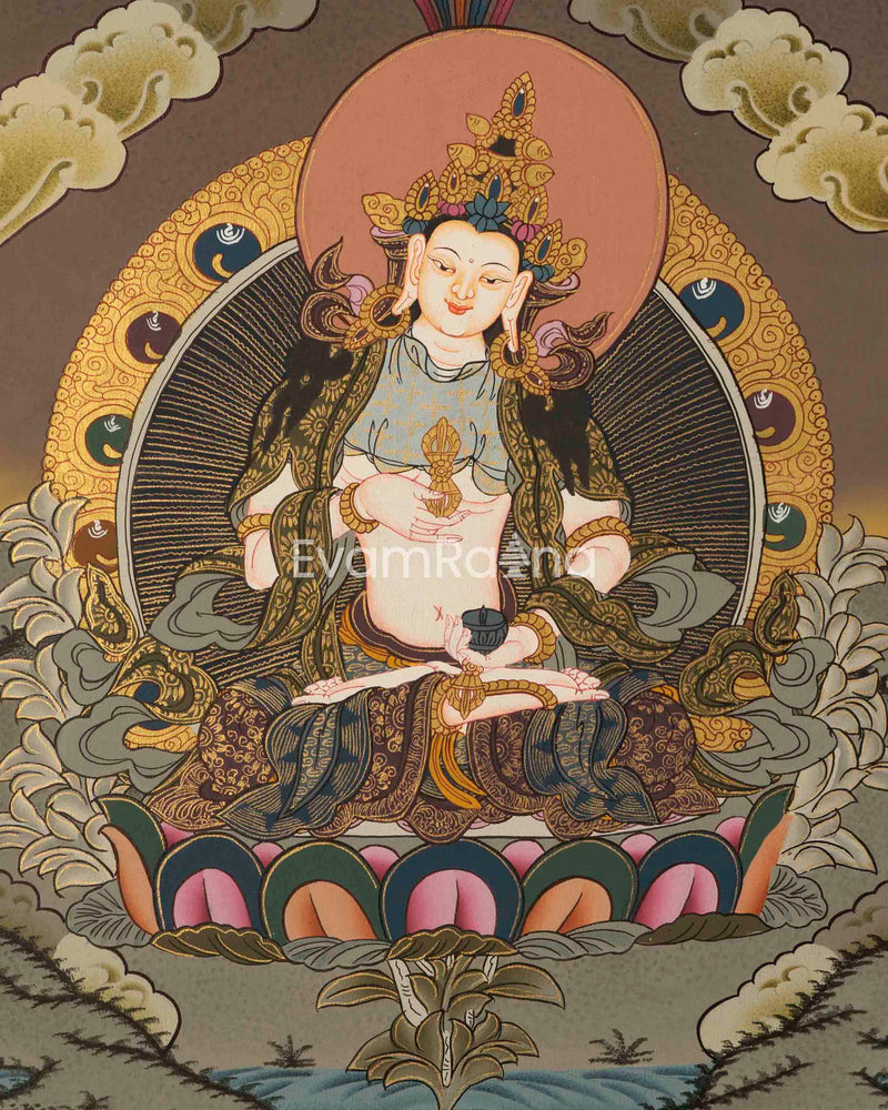 Thangka Painting Of Vajrasattva