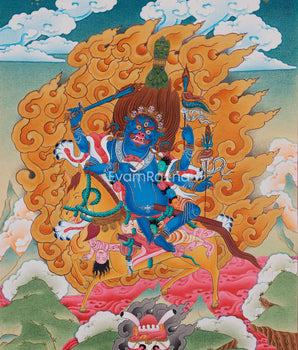 Wrathful Palden lhamo | Tibetan Art