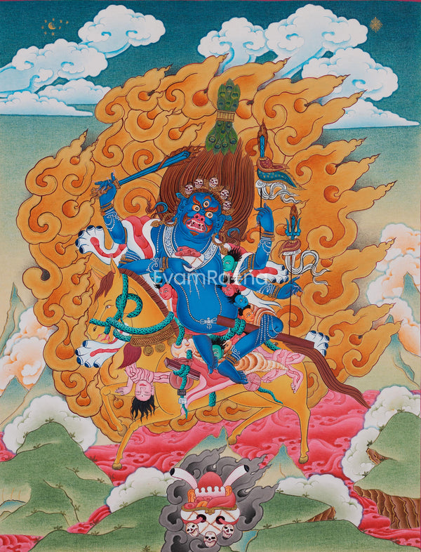 Wrathful Palden lhamo | Tibetan Art