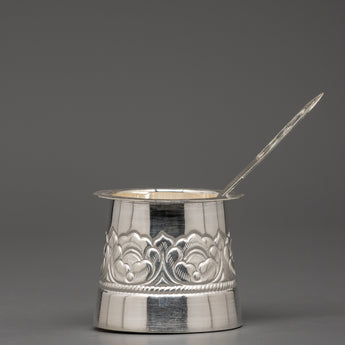 Pure Silver Glass with Spoon Set 