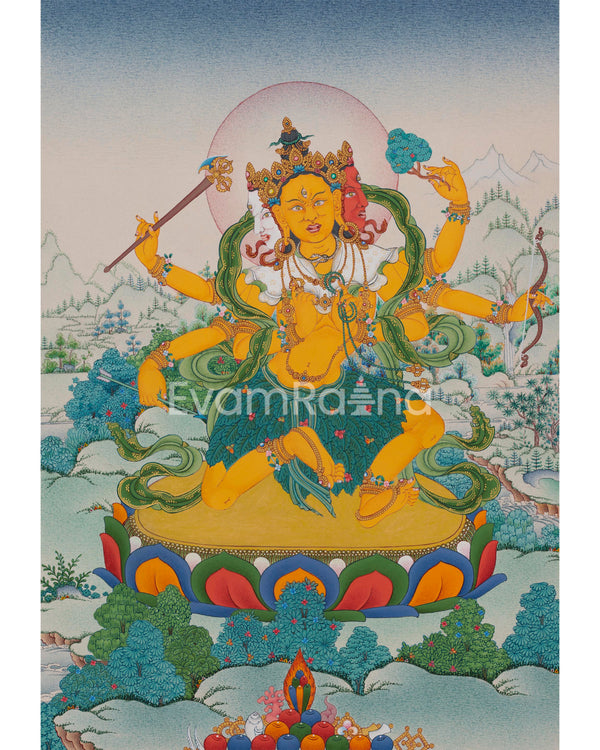 Parnashavari Dakini Thangka 