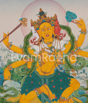 Parnashavari Dakini Thangka | Tibetan Thangka Print