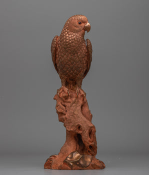 Handcrafted Parrot Statue