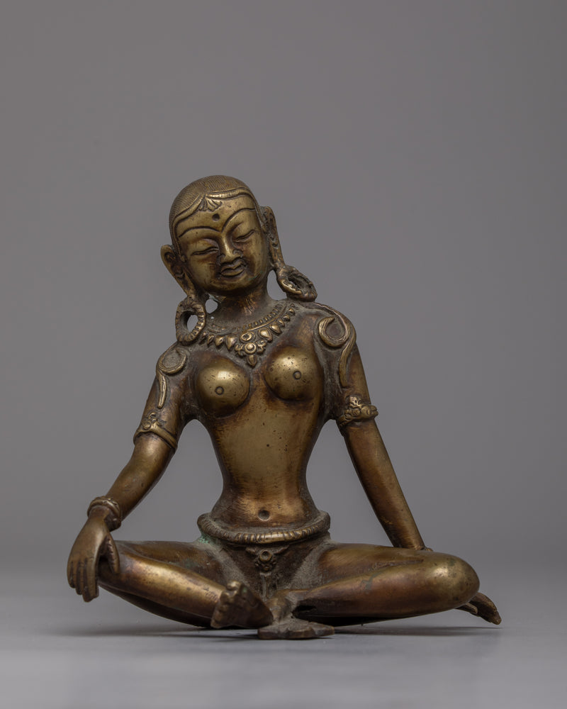 Vintage Hindu Goddess Parvati Statue