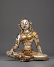 Parvati Copper Gold Plated Statue | Gold & Silver Plating