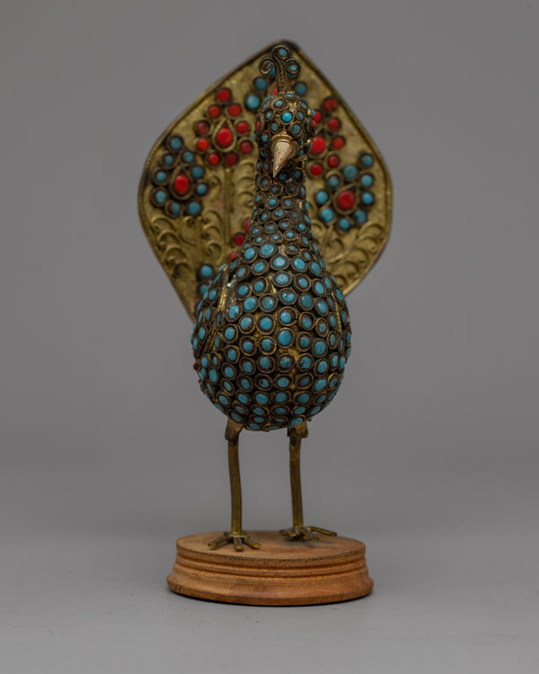 Peacock Statue 