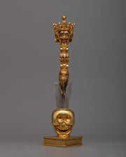 Buddhist Phurba Kila | Copper Body with 24k Gold Plating for Spiritual Practices