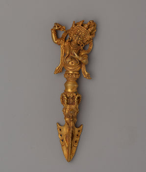 Gold-Plated Ritual Phurba