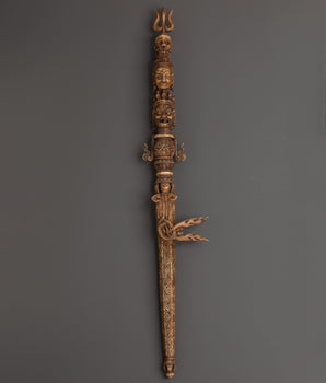 Hand carved Yak Bone Phurba dagger