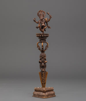 Traditional Tibetan phurba with Ganesha
