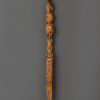 Hand-Carved Tibetan Phurba Dagger 