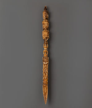 Hand-Carved Tibetan Phurba Dagger 