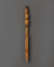 Hand-Carved Tibetan Phurba Dagger