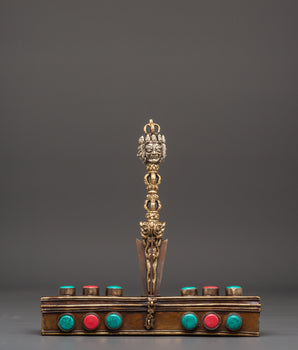 Tibetan Phurba with Box | Sacred Ritual Dagger