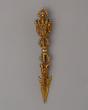 Tibetan Gold Phurba Dagger