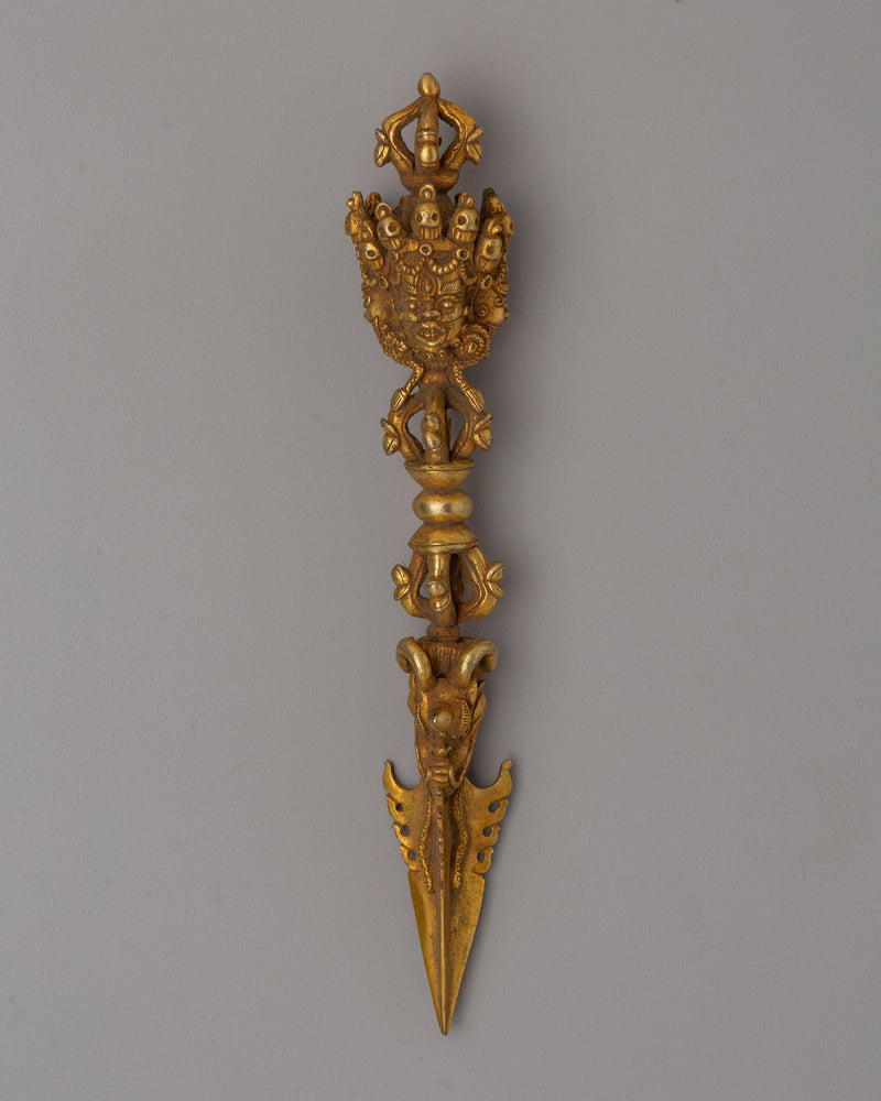 Tibetan Gold Phurba Dagger