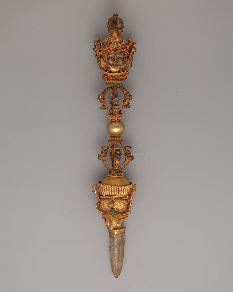 Tibetan Phurba with Crystal Blade