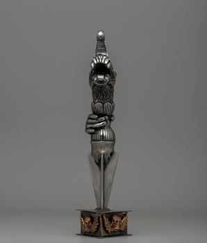 Tibetan Phurba with Intricate Hand-Carved Details