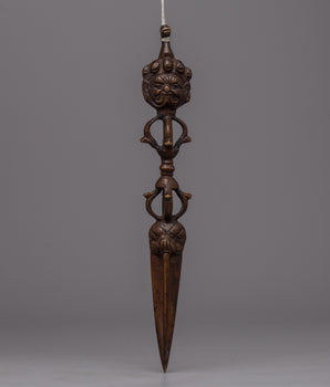 Brass Vajra Phurba | Spiritual Dagger Enhancing Meditation and Ceremonial Practices