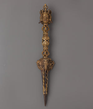 Handcrafted Bronze Phurba Ritual Dagger