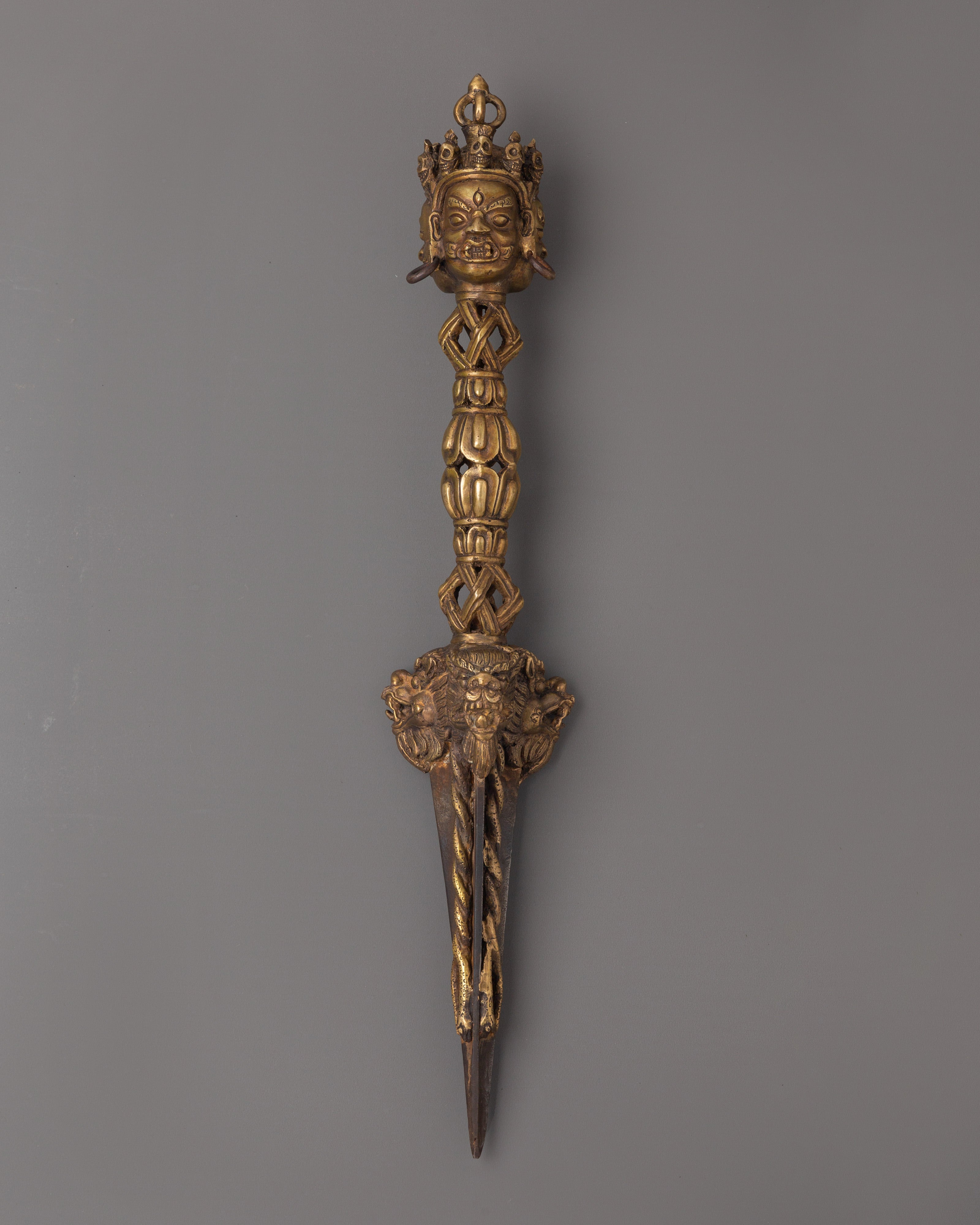 Handcrafted Bronze Phurba Ritual Dagger
